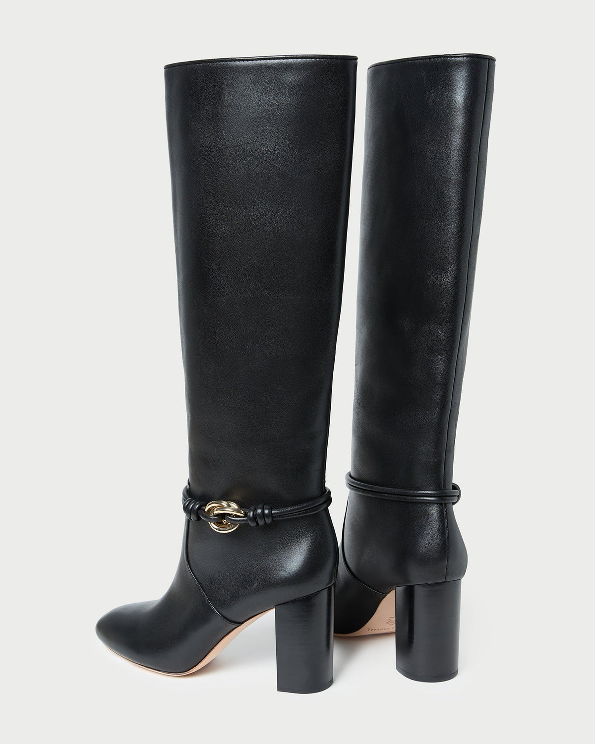 Goldy Black/Gold Leather Tall Boot - Loeffler Randall Everyday