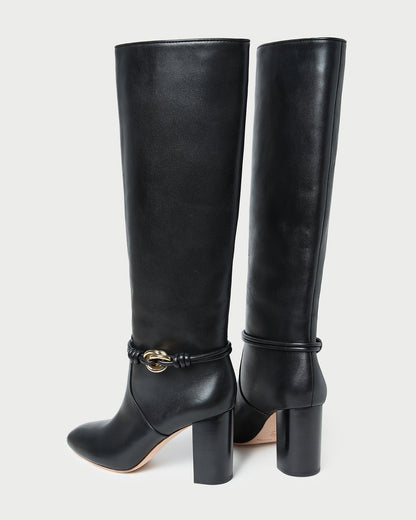 Goldy Black/Gold Leather Tall Boot - Loeffler Randall Everyday