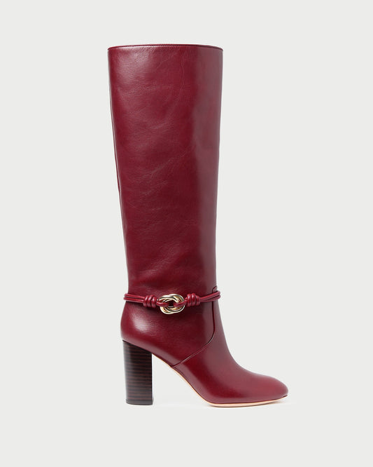 Goldy Wine/Gold Leather Tall Boot - Loeffler Randall Popular