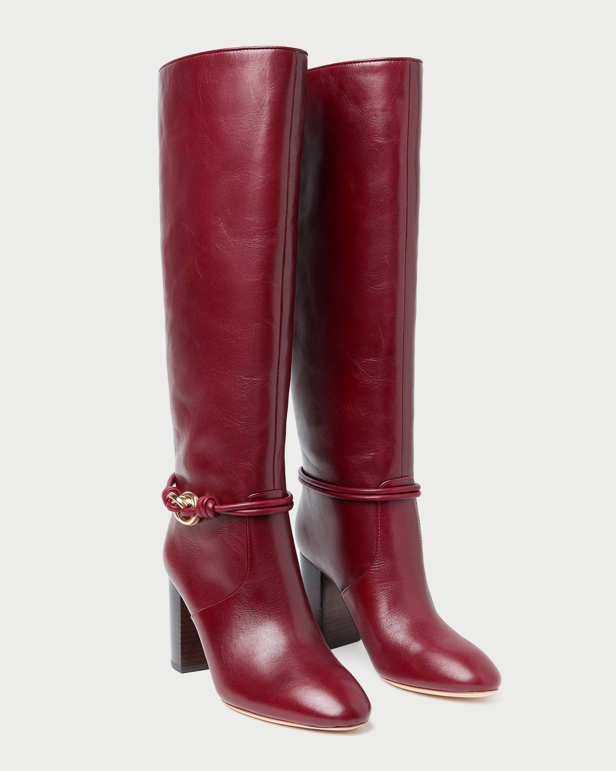 Goldy Wine/Gold Leather Tall Boot - Loeffler Randall Popular