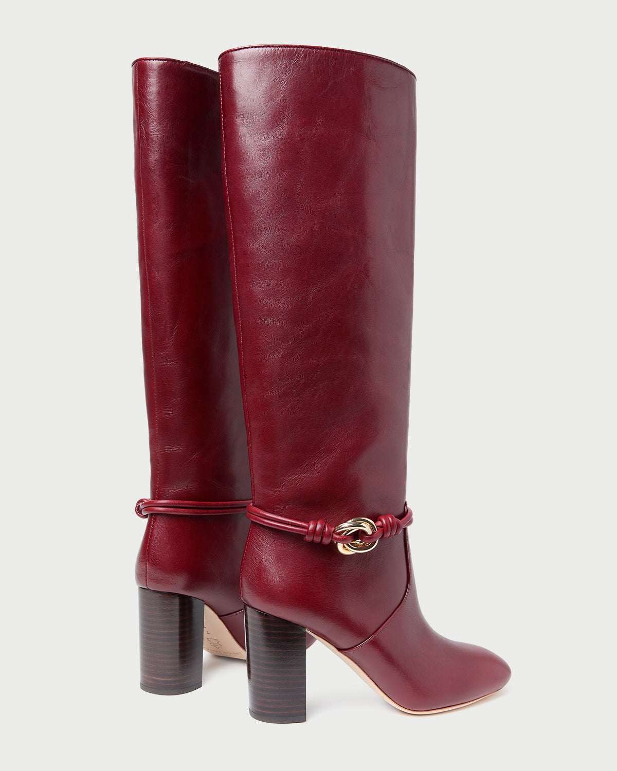 Goldy Wine/Gold Leather Tall Boot - Loeffler Randall Popular