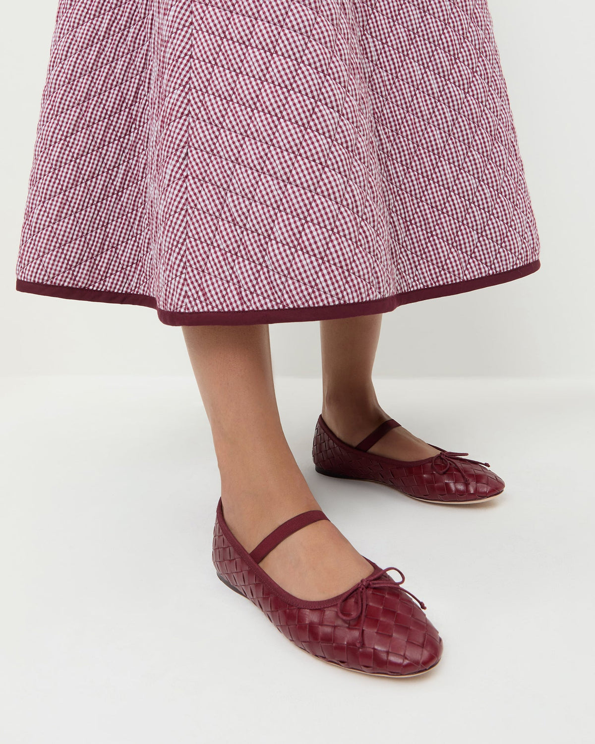 Leonie Wine Woven Ballet Flat - Loeffler Randall Latest