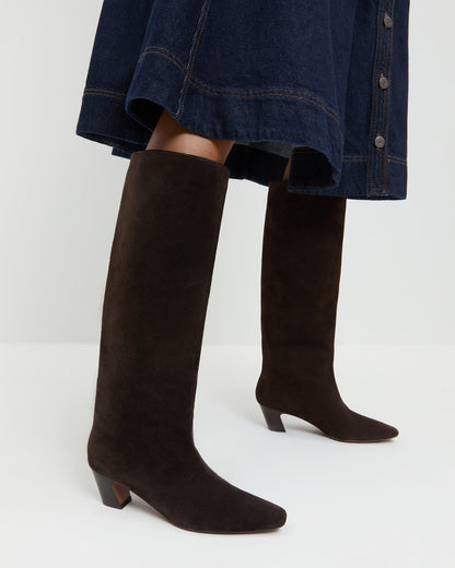 Marley Brown Suede Tall Boot - Loeffler Randall Signature