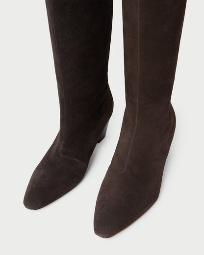 Marley Brown Suede Tall Boot - Loeffler Randall Signature