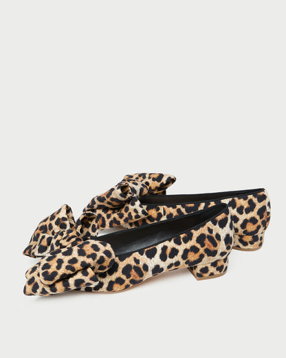 Noa Leopard Jersey Bow Flat - Loeffler Randall Smart Buy