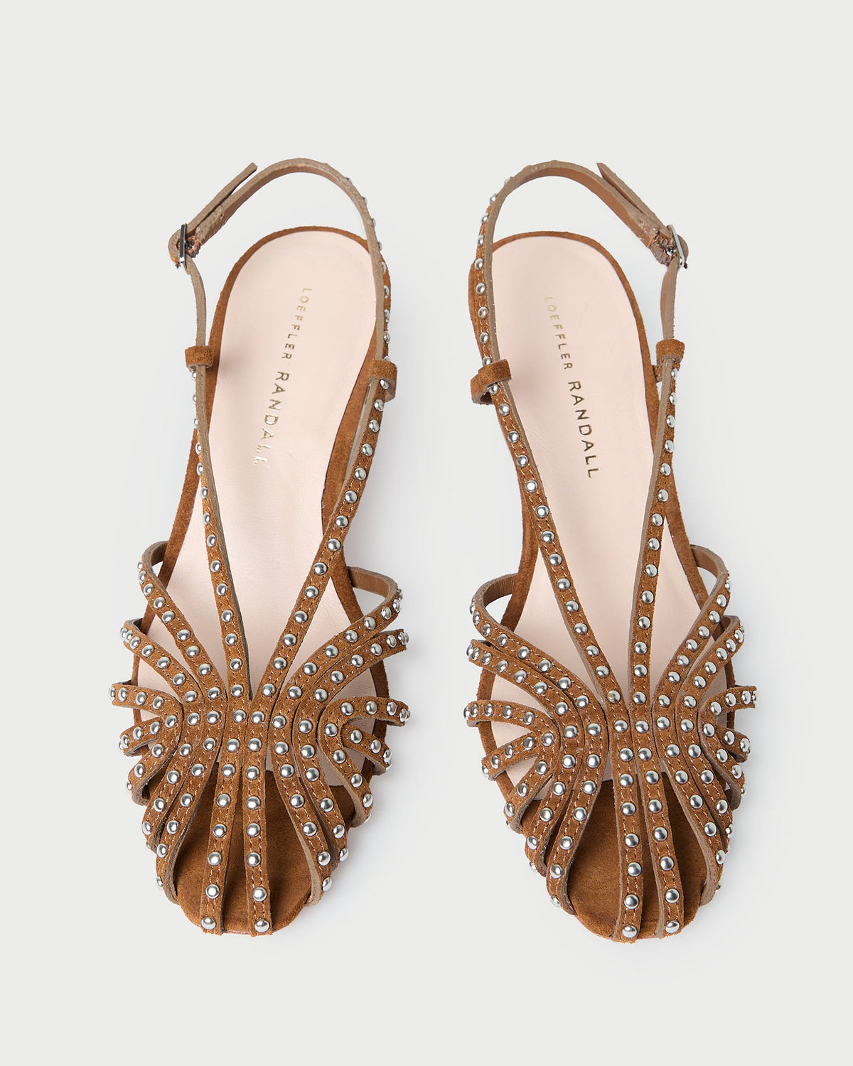Priscilla Cacao/Silver Suede Heeled Sandal - Loeffler Randall Best Seller