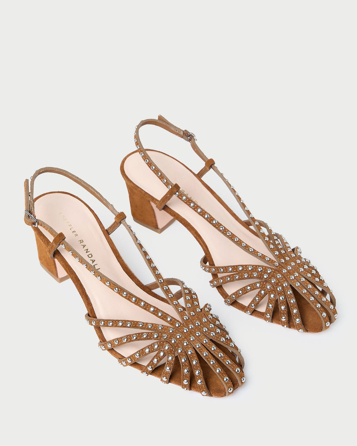 Priscilla Cacao/Silver Suede Heeled Sandal - Loeffler Randall Best Seller