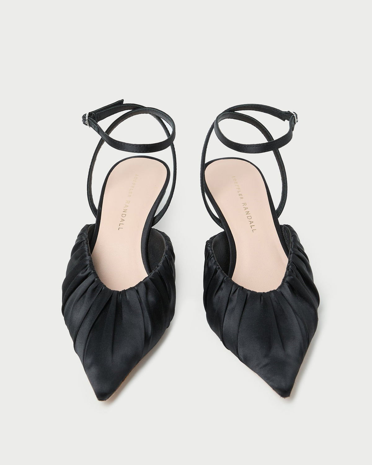Rio Black Satin Kitten Heel - Loeffler Randall New
