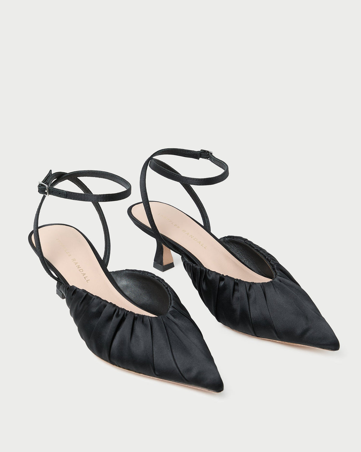 Rio Black Satin Kitten Heel - Loeffler Randall New