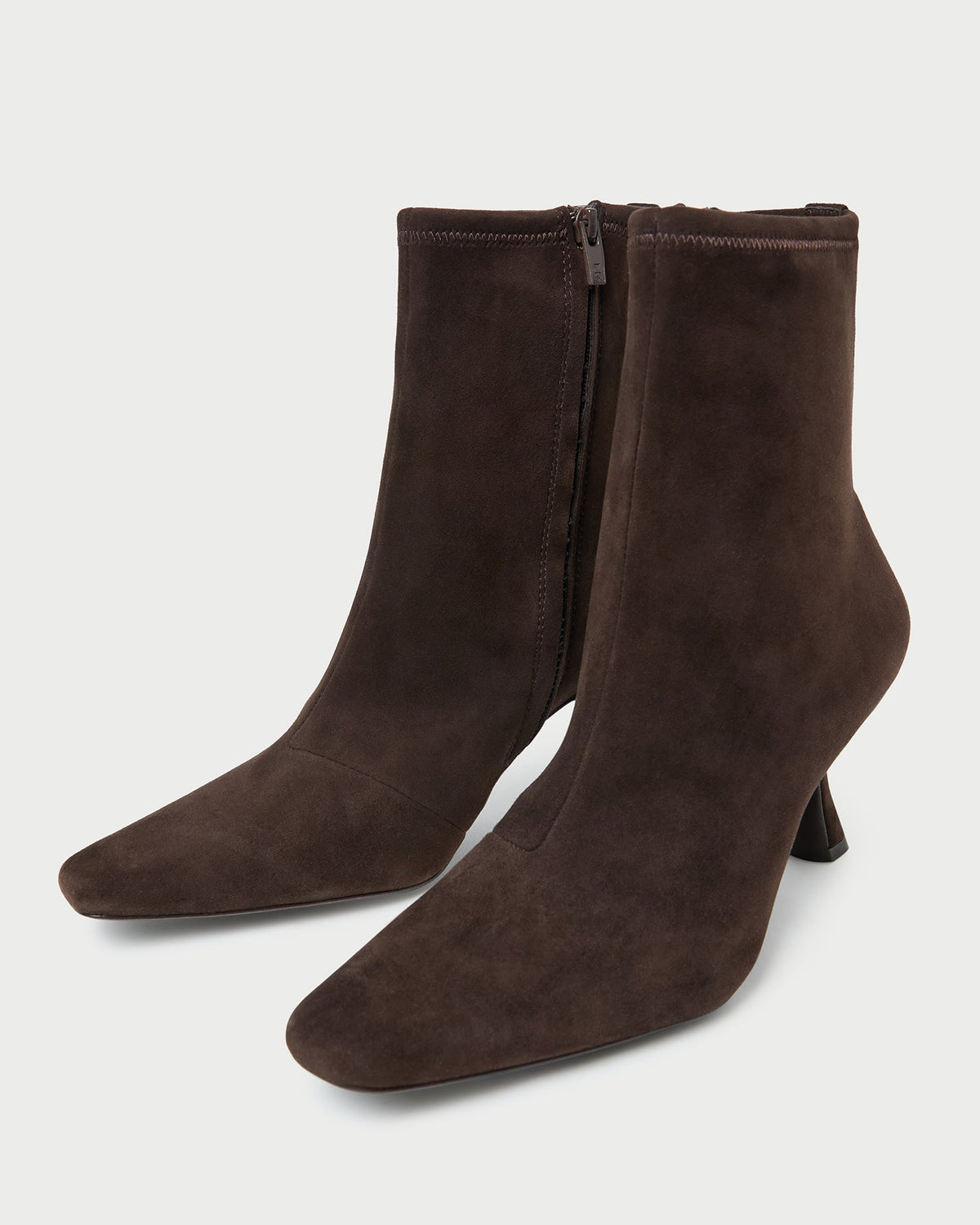 Thandy Brown Suede Curved Heel Bootie - Loeffler Randall Hot Sale