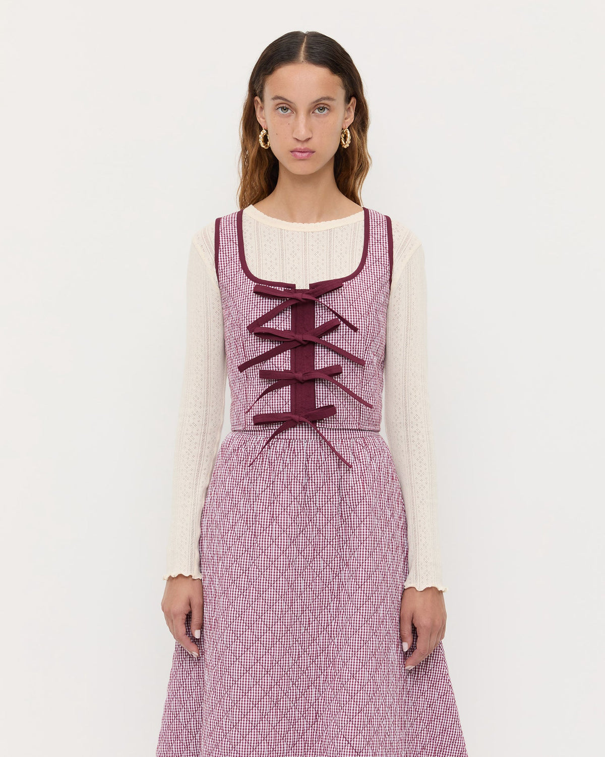 Callista Tie-Front Vest - Loeffler Randall Signature