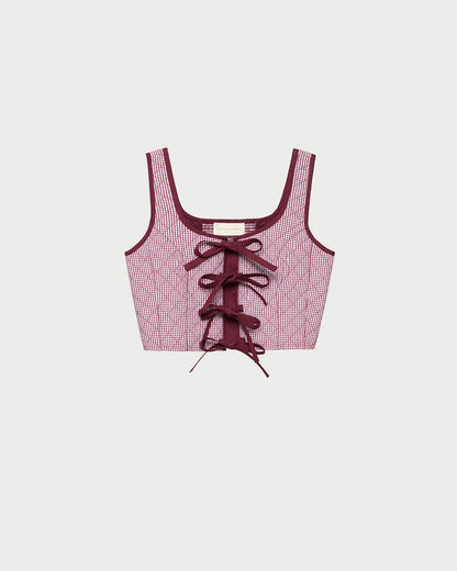 Callista Tie-Front Vest - Loeffler Randall Signature
