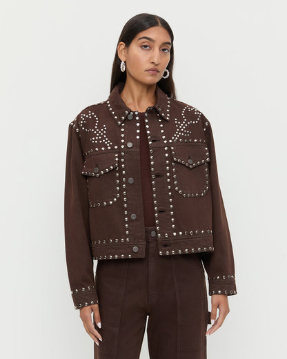 Elijah Studded Denim Jacket - Loeffler Randall Value