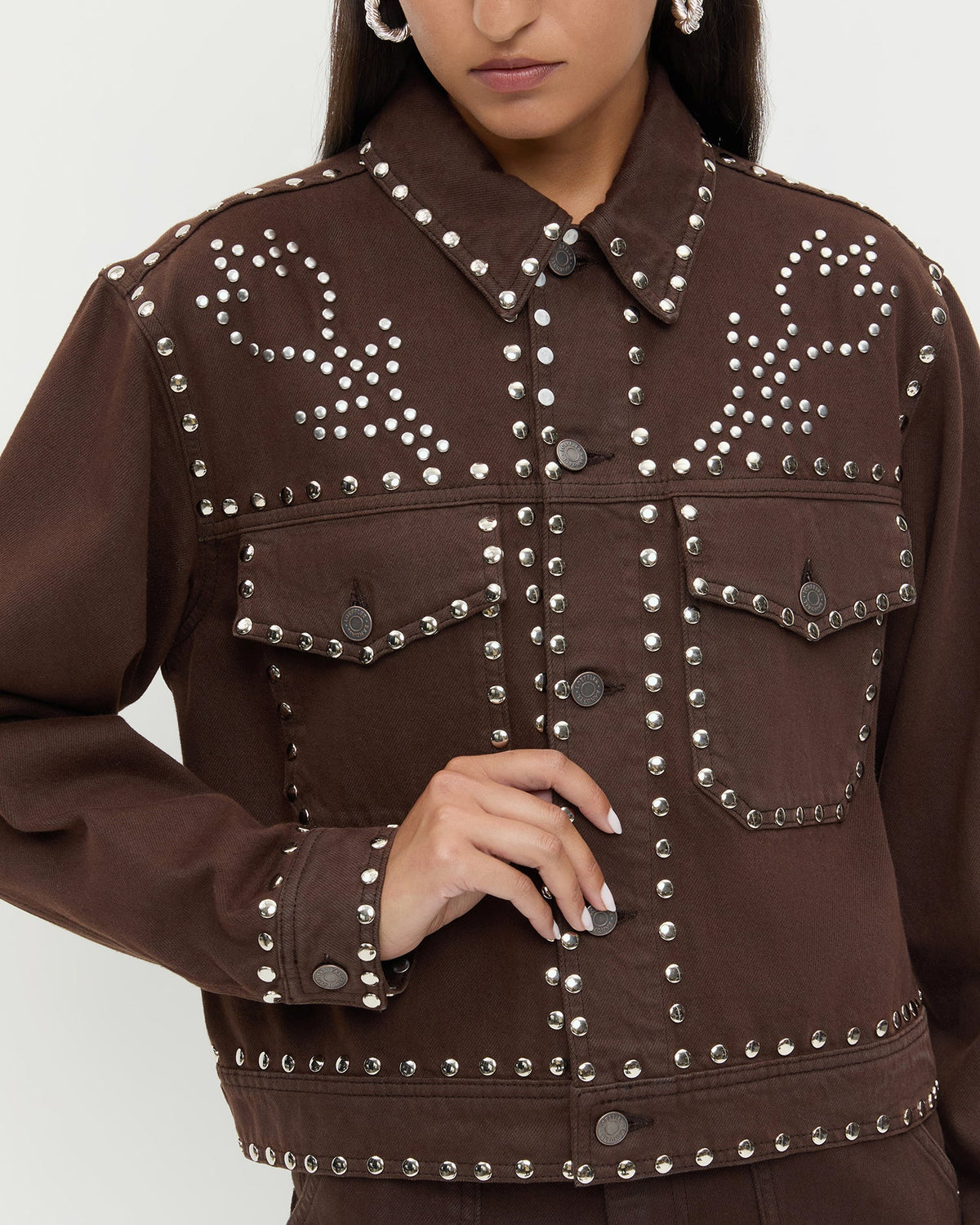 Elijah Studded Denim Jacket - Loeffler Randall Value