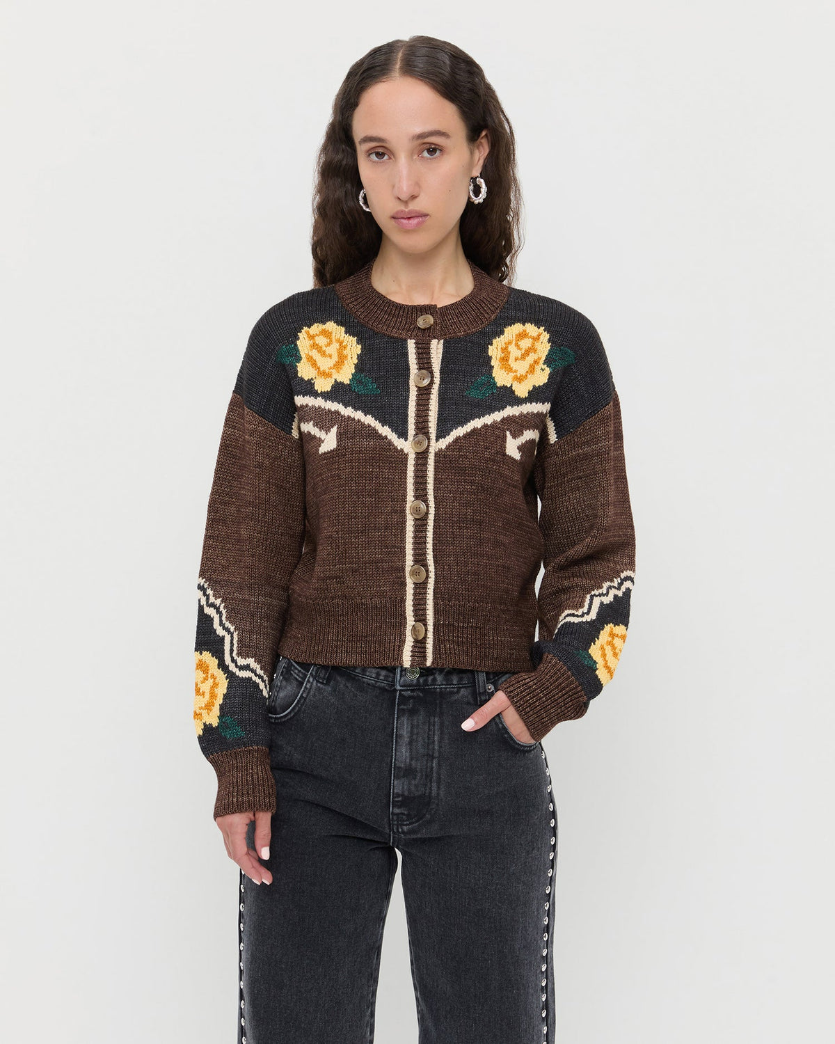 Linda Intarsia Cardigan - Loeffler Randall Everyday