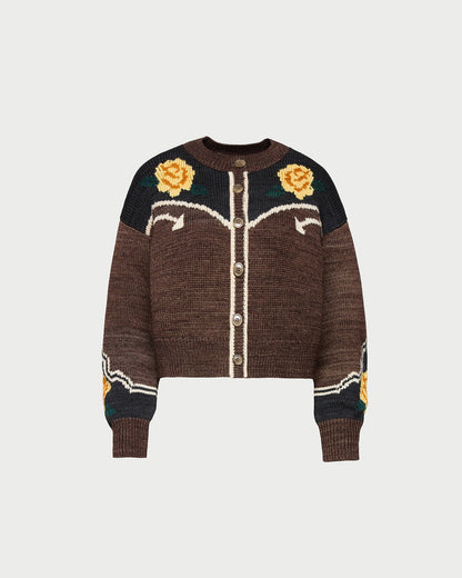 Linda Intarsia Cardigan - Loeffler Randall Everyday