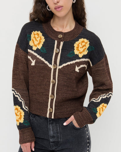 Linda Intarsia Cardigan - Loeffler Randall Everyday