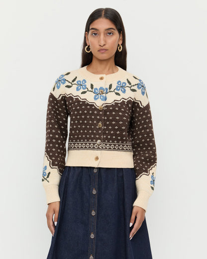 Idris Intarsia Cardigan - Loeffler Randall Trusted