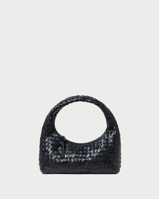 Mercer Black Woven Shoulder Bag - Loeffler Randall Exclusive