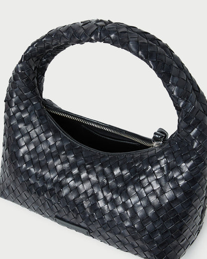 Mercer Black Woven Shoulder Bag - Loeffler Randall Exclusive