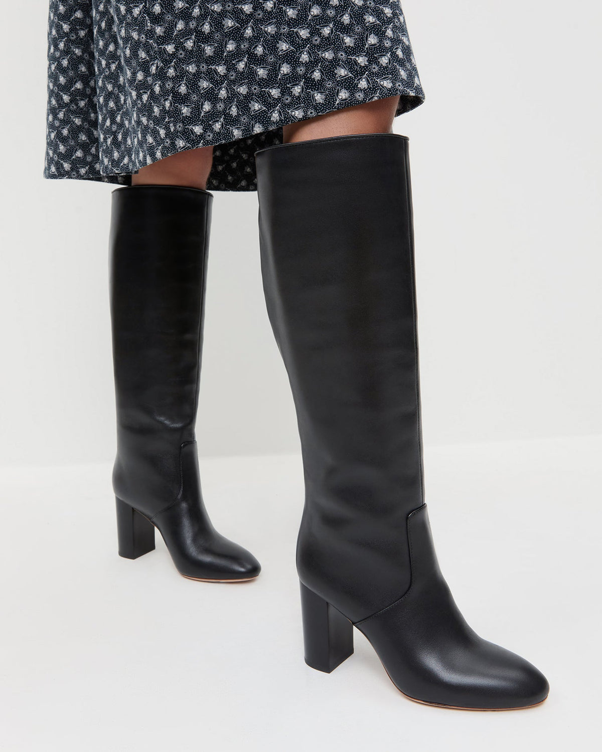 Goldy Black Wide-Calf Boot - Loeffler Randall Essential