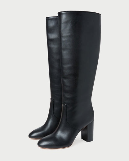 Goldy Black Wide-Calf Boot - Loeffler Randall Essential