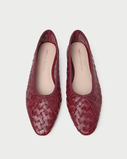 Landry Wine Woven Ballet Flat - Loeffler Randall Top Pick
