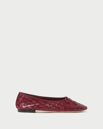 Landry Wine Woven Ballet Flat - Loeffler Randall Top Pick