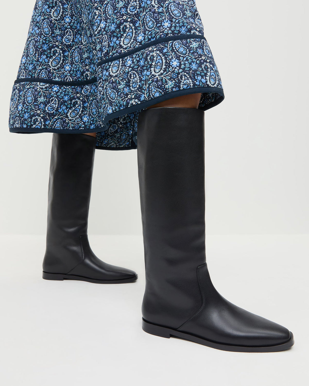 Tilly Black Leather Tall Boot - Loeffler Randall Premium