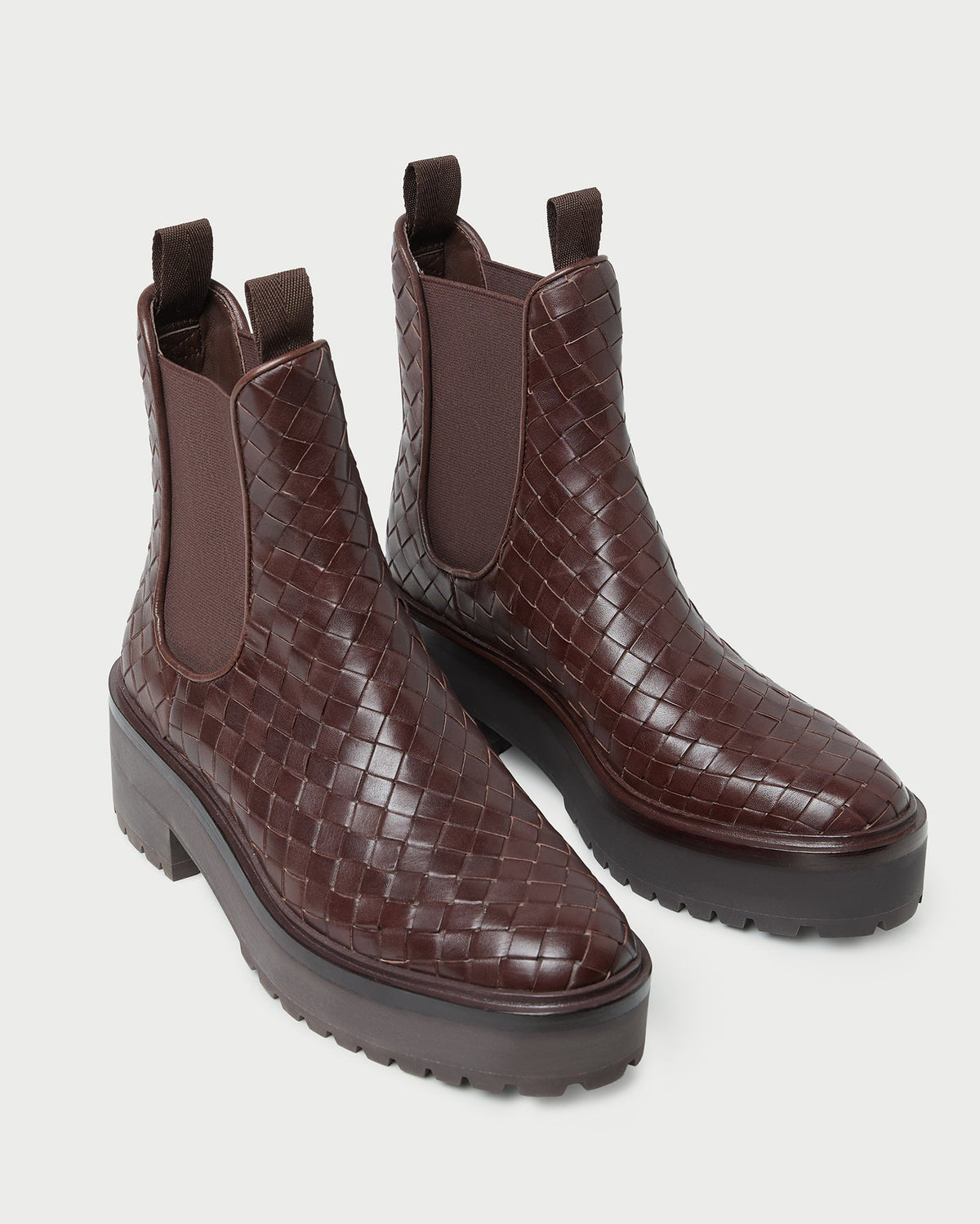 Reggie Espresso Woven Chelsea Boot - Loeffler Randall Customer Favorite