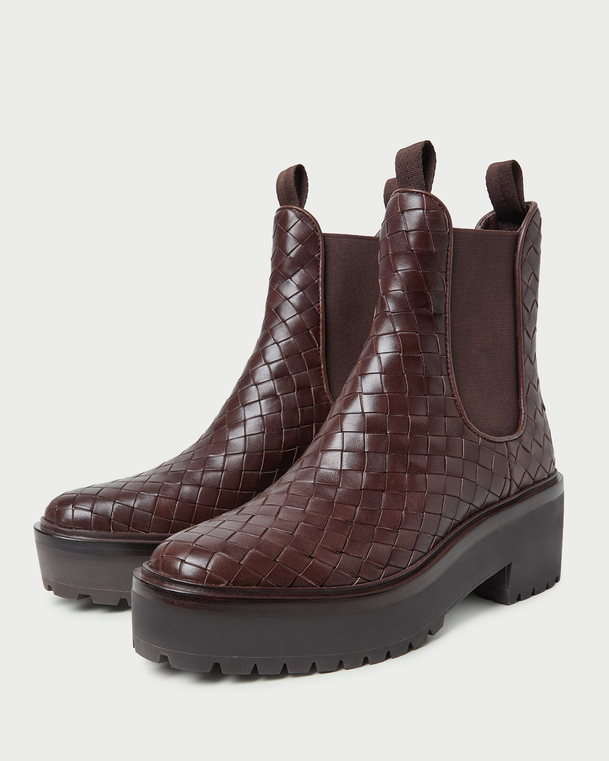 Reggie Espresso Woven Chelsea Boot - Loeffler Randall Customer Favorite