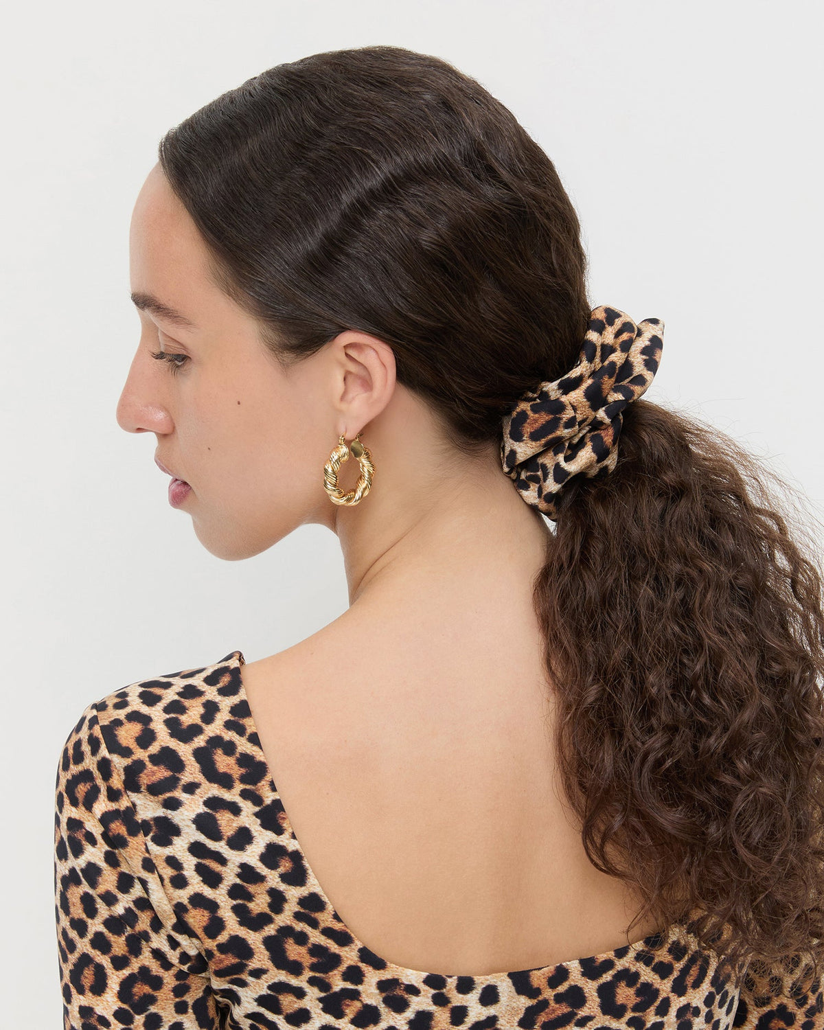 Astrid Leopard Jersey Scrunchie - Loeffler Randall Customer Favorite