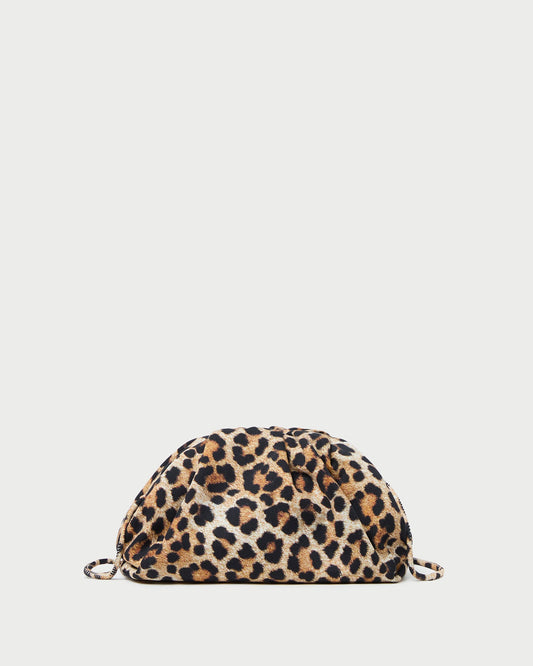 Bailey Leopard Jersey Dome Clutch - Loeffler Randall Premium