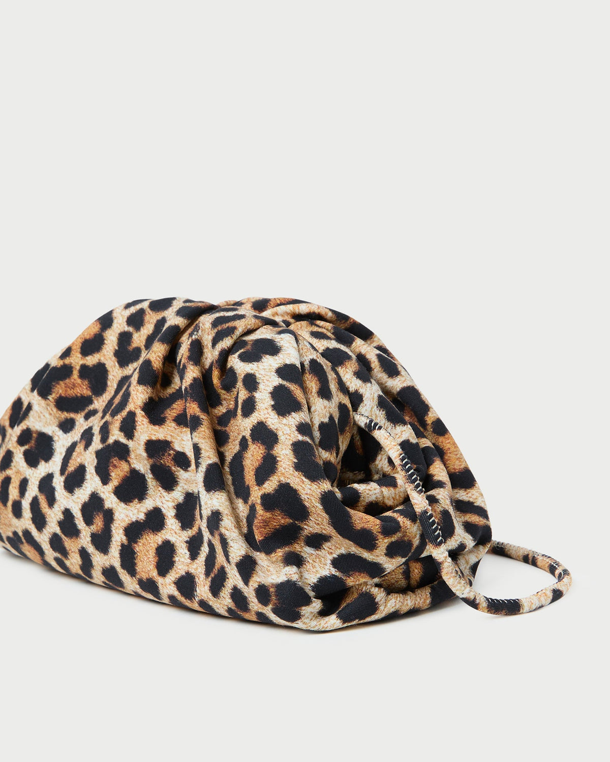 Bailey Leopard Jersey Dome Clutch - Loeffler Randall Premium