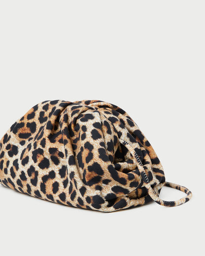 Bailey Leopard Jersey Dome Clutch - Loeffler Randall Premium