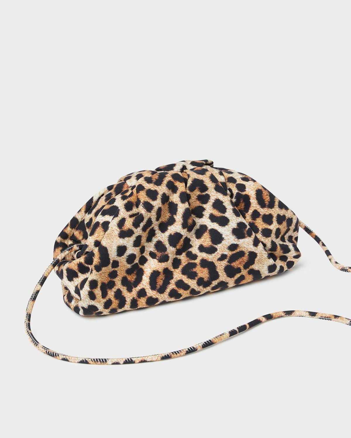 Bailey Leopard Jersey Dome Clutch - Loeffler Randall Premium