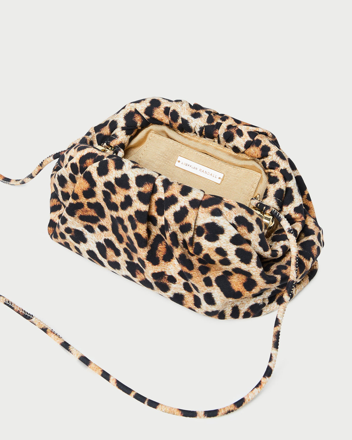 Bailey Leopard Jersey Dome Clutch - Loeffler Randall Premium