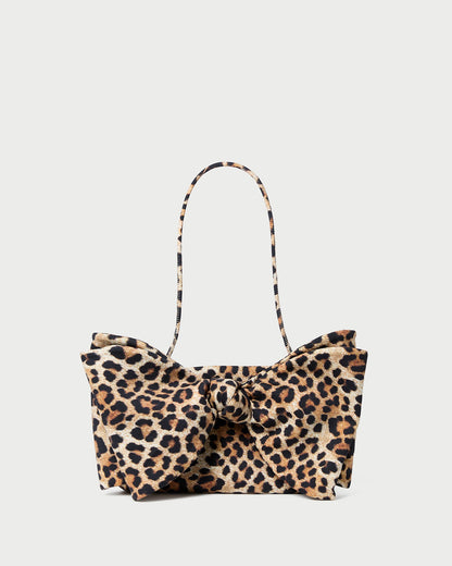 Valerie Leopard Jersey Bow Bag - Loeffler Randall Classic