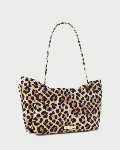 Valerie Leopard Jersey Bow Bag - Loeffler Randall Classic