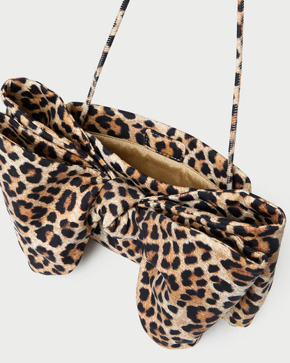 Valerie Leopard Jersey Bow Bag - Loeffler Randall Classic