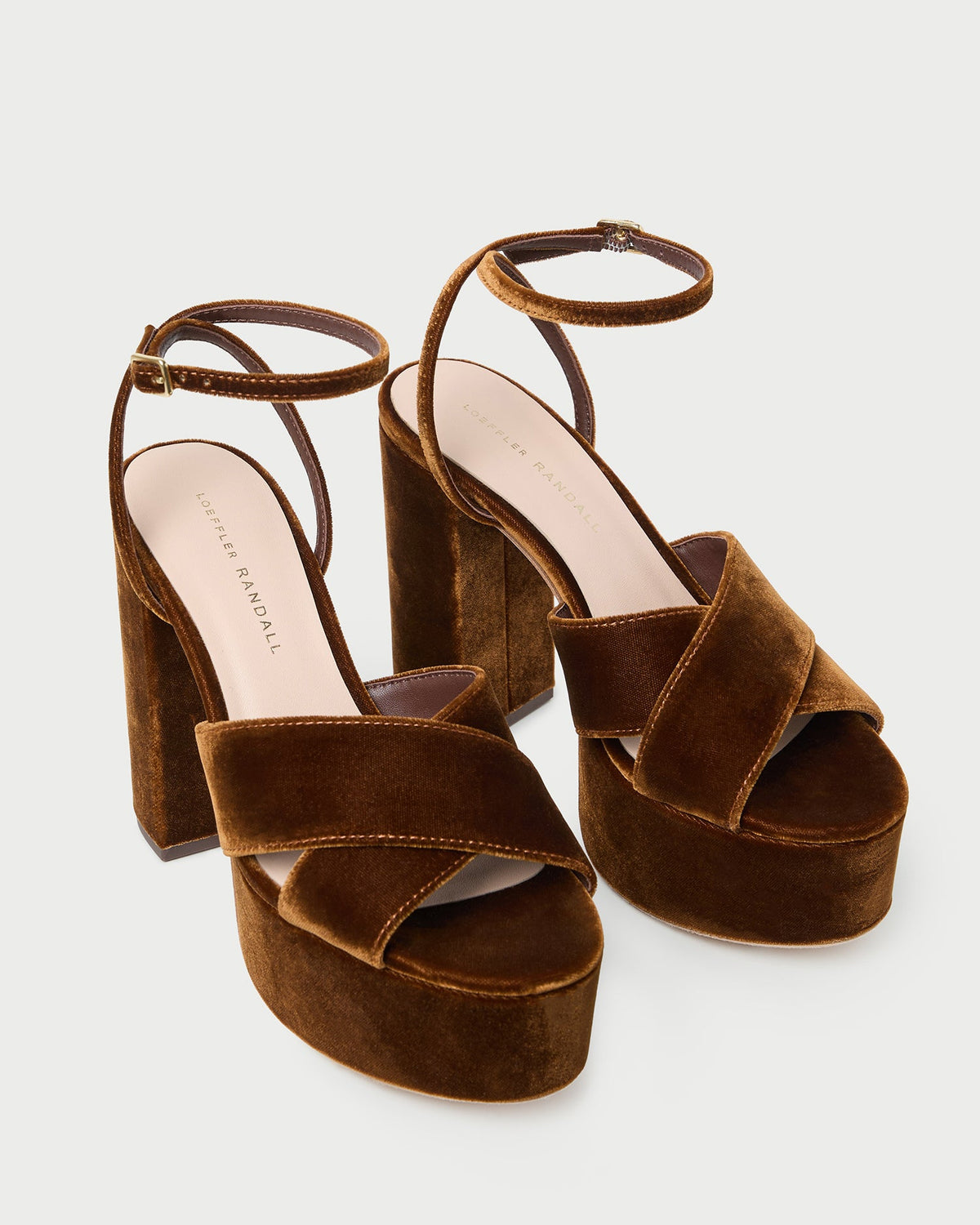 Loretta Brown Velvet Platform Sandal - Loeffler Randall Premium