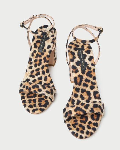 Malia Leopard Curved-Heel Sandal - Loeffler Randall Discount