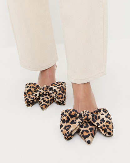 Margot Leopard Jersey Bow Mule - Loeffler Randall Featured