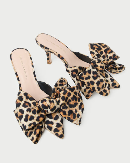 Margot Leopard Jersey Bow Mule - Loeffler Randall Featured