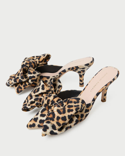 Margot Leopard Jersey Bow Mule - Loeffler Randall Featured