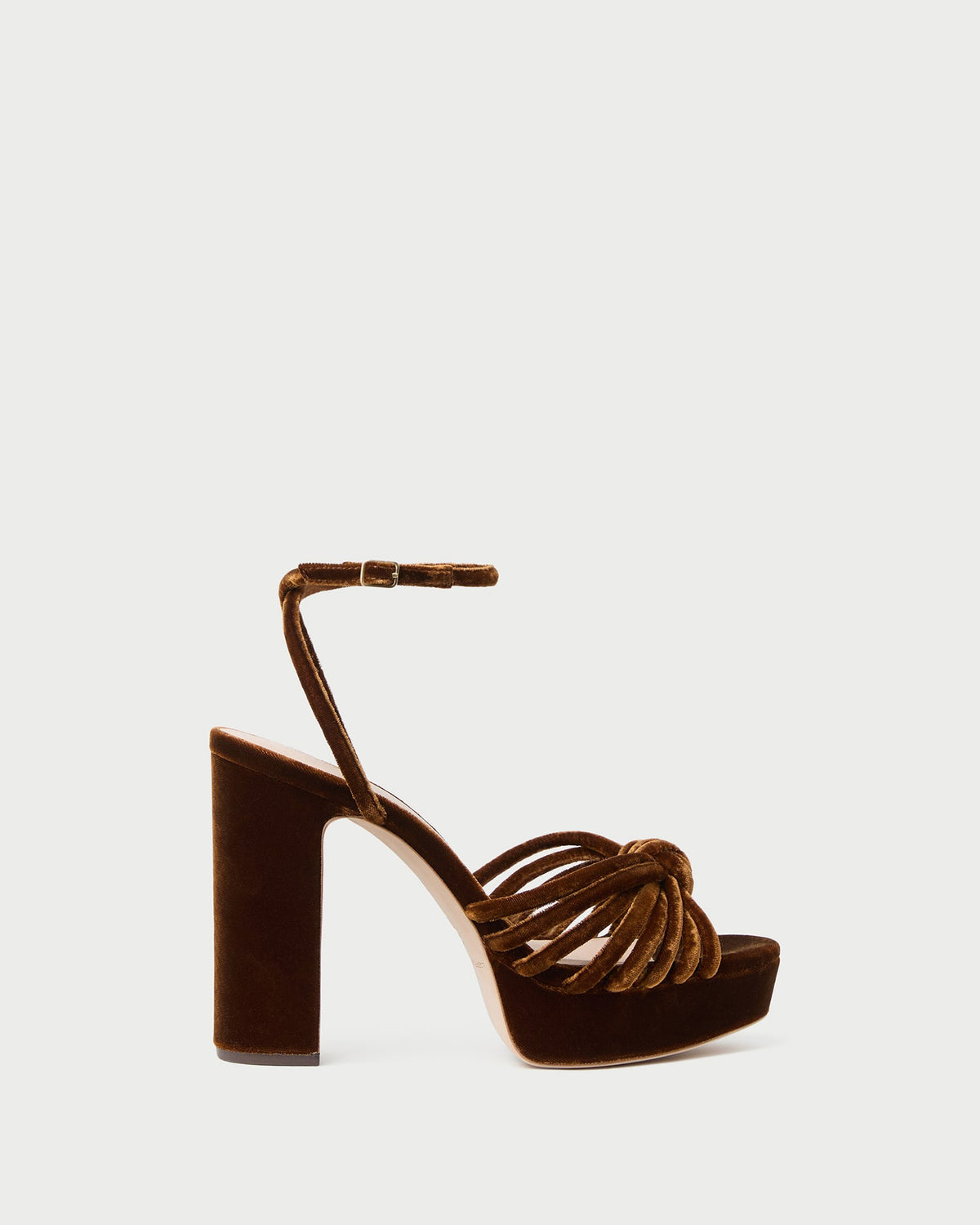 Rivka Brown Velvet Platform Sandal - Loeffler Randall Sale